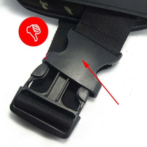 Logo ontbreekt op gesp