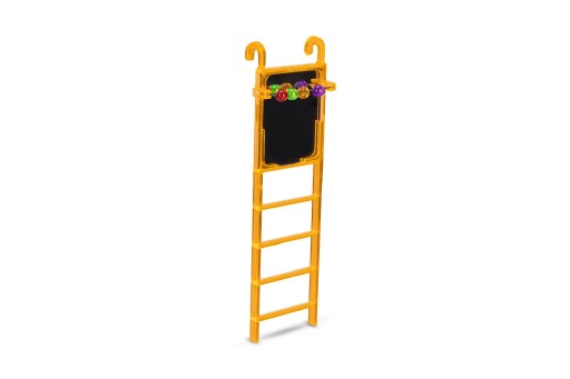 Parkieten ladder met spiegel en telraam