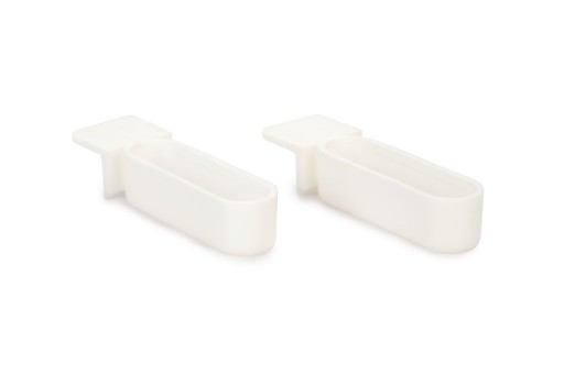 Snoepbakje - Vogelbakje - Plastic - Wit - 2x1,3 cm