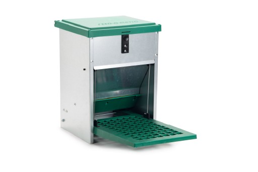 Afbeelding Olba Feedomatic Automatische Voerbak - Voerbak - 40x28x26 cm 5.5 kg Groen Metaal door K-9 Security dogs