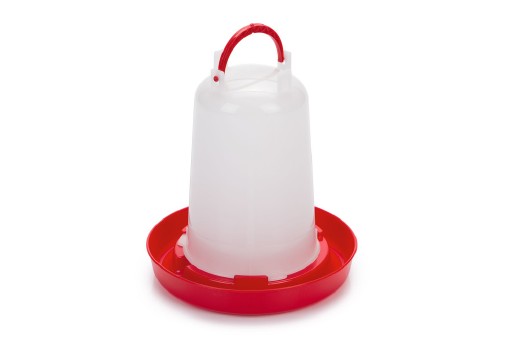 Afbeelding Olba Bajonetdrinker - Drinkbak - 19.5x19.5x22 cm 1500 ml Rood Wit door K-9 Security dogs