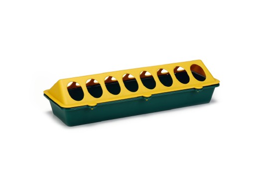 Kuikenvoerbak - Vogel - Plastic - Geel"Groen - 30 cm