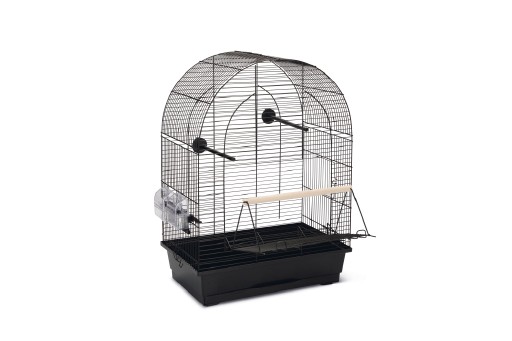 beeztees lucie 2 grote deur - vogelkooi - zwart - 45x28x63 cm