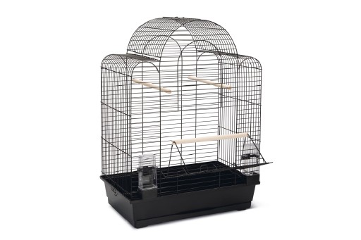 beeztees sonia 3 grote deur - vogelkooi - zwart - 54x34x75 cm