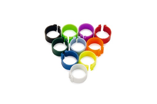 Clickringen Mix 10 Kleuren - Vogel - 16Mm - 100 Stuks