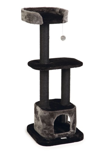 Afbeelding Beeztees krabpaal bondica zwart / grijs 50x50x120 cm door K-9 Security dogs