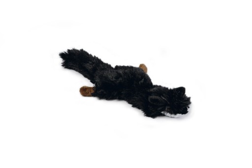 Afbeelding Flatino pluche hondenspeeltje vos zwart 30 cm door K-9 Security dogs