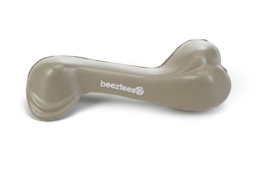 Afbeelding Rubber been massief hondenspeeltje beige 14 cm door K-9 Security dogs