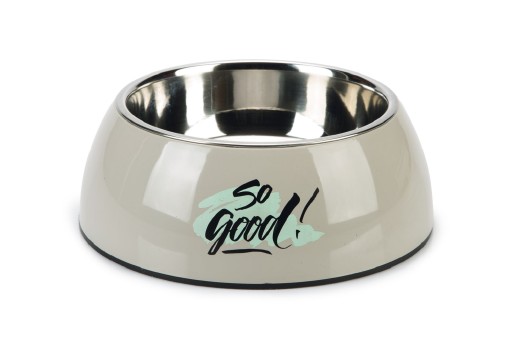 Hondenvoerbak So Good grijs 22 cm