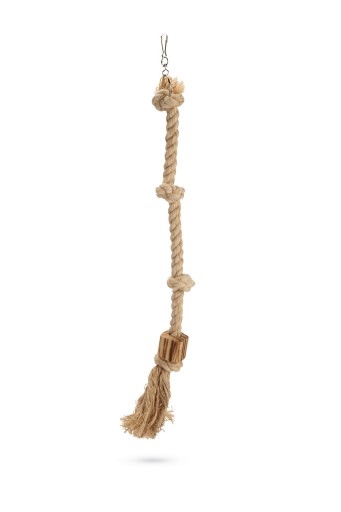 beeztees aiko - vogelspeelgoed - hout - bruin - m - 72 cm