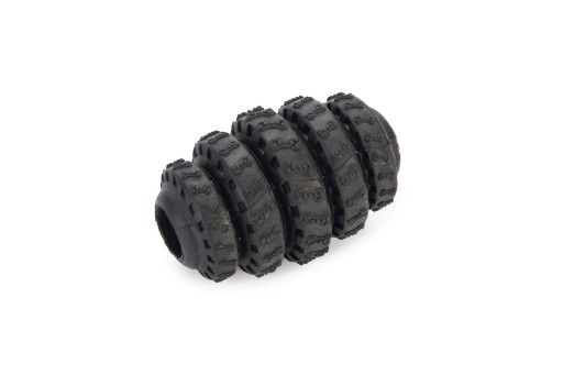 beeztees zany - hondenspeelgoed - rubber - zwart - 8x5 cm