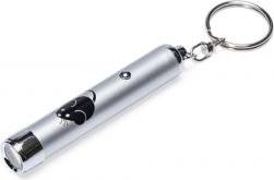 Beeztees Mouse Laserlampje - Kattenspeelgoed - Zilver - 8 cm afbeelding