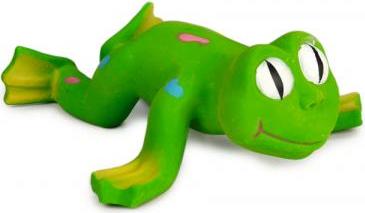 Beeztees Kikker - Hondenspeelgoed - Groen - Klein - 24x20 cm