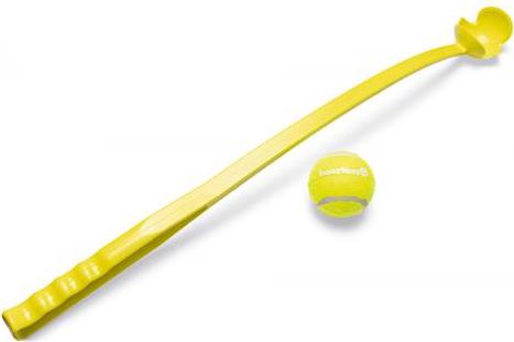 Beeztees Fetch Tennis Ball Launcher - Hondenspeelgoed - Geel - 62 cm