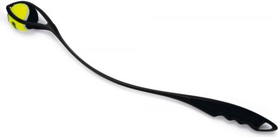 Beeztees Fetch Tennisbalwerper - Hondenspeelgoed - Zwart - 65x8,1x7,2 cm