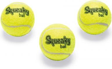 Beeztees Tennisbal+Pieper - Hondenspeelgoed - 5 cm - 3ST