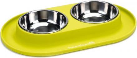 Beeztees - Dinerset Hond - Siliconen - Groen - 31x19x3,5 cm afbeelding