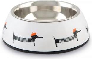 Beeztees Woby - Hondenvoerbak - Plastic - Wit - 14 cm