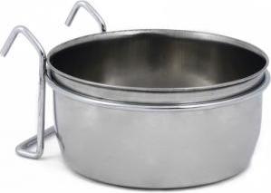 Beeztees Coopcup Inox+Houder - Hondenvoerbak - 0,6L - 12,5 cm
