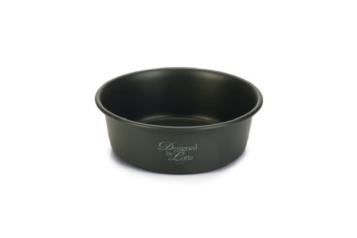 designed by lotte voer- en drinkbak feribo - hond - rvs - donker grijs - 16cm