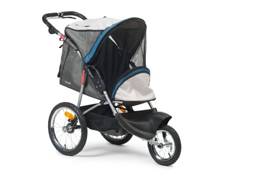 Beeztees Joggy - Hondenbuggy - Grijs " Turquoise - 123 cm