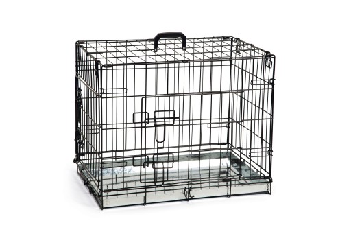 Afbeelding bench premium 2 deurs zwart en inklapbaar door K-9 Security dogs