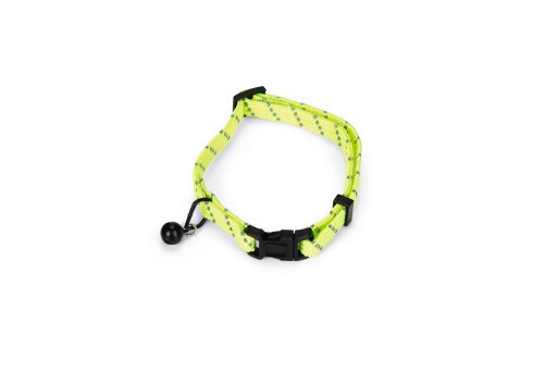 Afbeelding Beeztees Kattenhalsband Elastiek Reflecterend Geel 0730293 door K-9 Security dogs