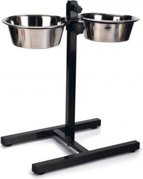 Beeztees Standaard - Dinerset Hond - Zwart - 20 cm