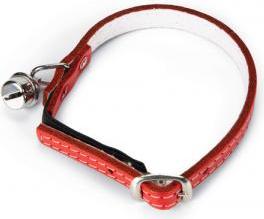 Beeztees - Kattenhalsband - Incl. Bel - Rood - 23,5-28 cm afbeelding