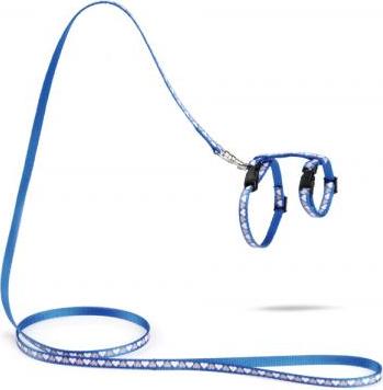 Beeztees Hearts - Kittentuigje - Blauw - 120 cm x 10 mm
