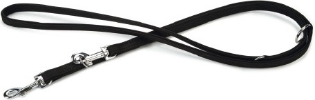Beeztees Buffalo - Hondenriem - Leer - Zwart - 200 cm x 14 mm