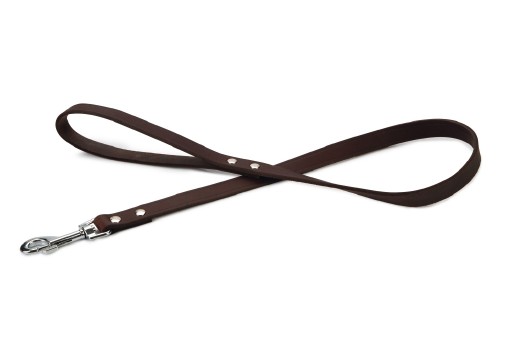 Afbeelding Hondenriem van leer 100cm x 20mm bruin door K-9 Security dogs