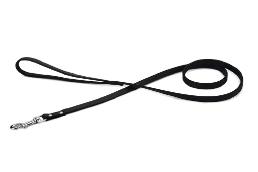 Afbeelding Hondenriem van leer 130cm x 12mm zwart door K-9 Security dogs