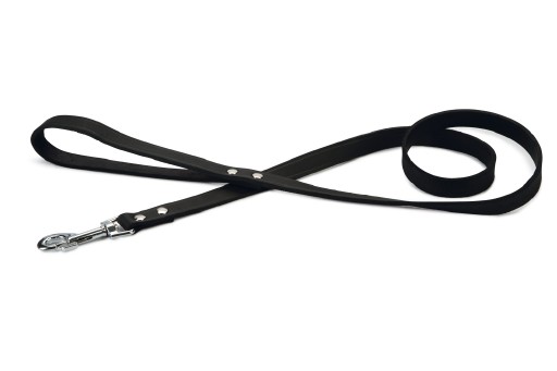Afbeelding Hondenriem van leer 130cm x 20mm zwart door K-9 Security dogs