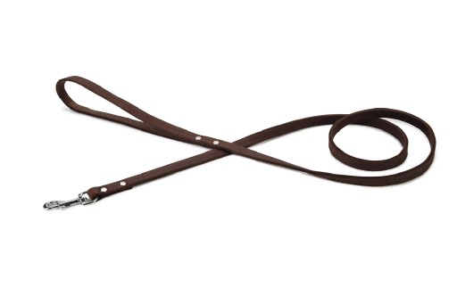Afbeelding Hondenriem van leer 130cm x 12mm bruin door K-9 Security dogs