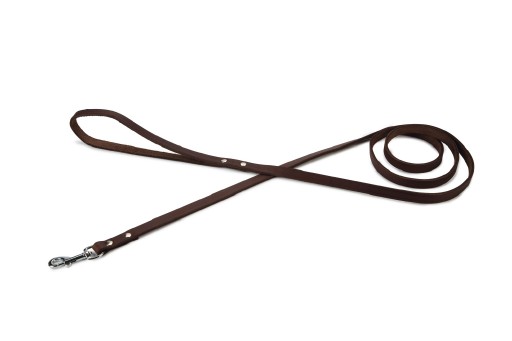 Afbeelding Hondenriem van leer 165cm x 12mm bruin door K-9 Security dogs