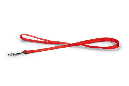 Afbeelding Hondenriem van nylon 100cm x 20mm rood door K-9 Security dogs