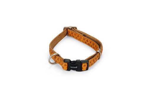 Macleather Hondenhalsband Met print Bruin 40 x 1,5 cm