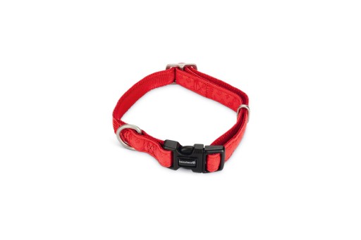 Macleather Hondenhalsband Met print Rood 40 x 1,5 cm