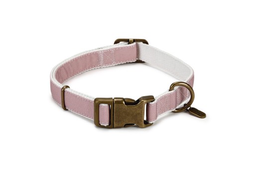 Afbeelding Designed By Lotte Nylon Halsband Virante - Licht Roze - 48/70 cm x 25 mm door K-9 Security dogs