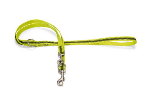 beeztees cabo - hondenriem - nylon - geel - 200 cm x 20 mm