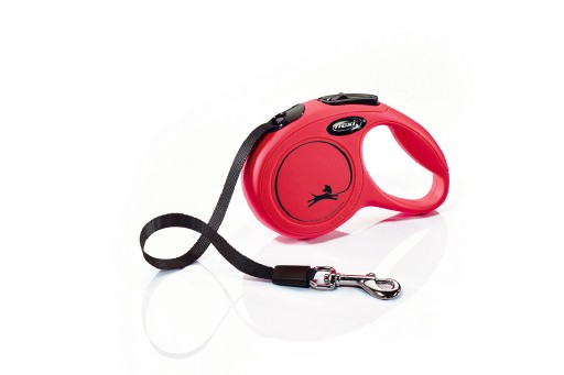 Afbeelding Flexi New Classic - Hondenriem - Band - Rood - XS - 3M door K-9 Security dogs