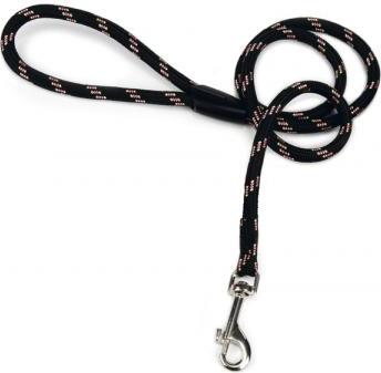 Beeztees - Hondenriem - Rond - Zwart - 100 cm x 13 mm