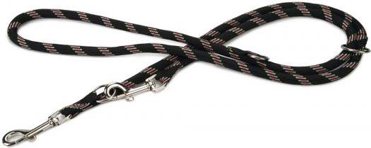 Beeztees - Hondenriem - Verstelbaar - Zwart - 200 cm x 13 mm