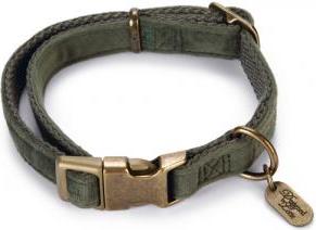 DBL HALSBAND VELURA GRN 26-40X15 afbeelding
