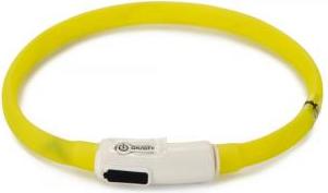 Beeztees Safety Gear Dogini - Hondenhalsband - USB - Geel - 35x1 cm