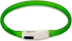 Beeztees Safety Gear Dogini - Hondenhalsband - USB - Groen - 35x1 cm