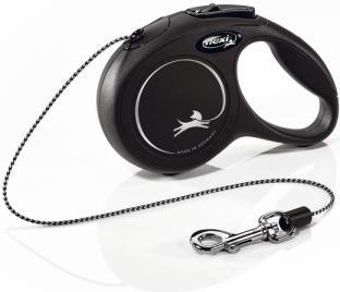 Flexi New Classic - Hondenriem - Koord - Zwart - XS - 3M