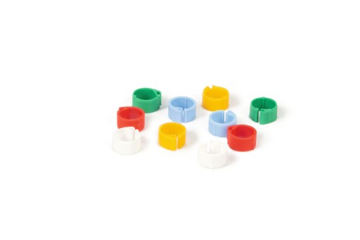 Clickringen voor Duiven - Vogelring - Diam. 8 mm - 10ST