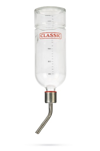 classic drinkfles - knaagdier - glas - l - 750 ml